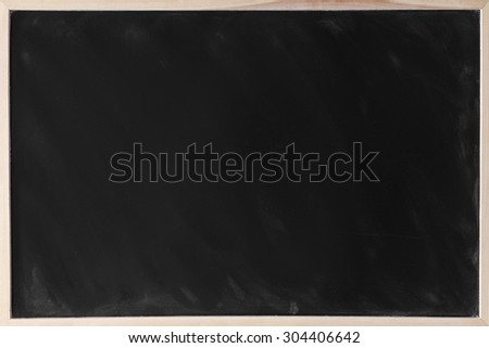 Black blank chalkboard for background/ School Board