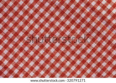 Checkered fabric red tablecloth/ Checkered patterned tablecloth