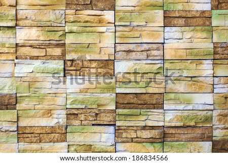 Stone wall pattern get green mould