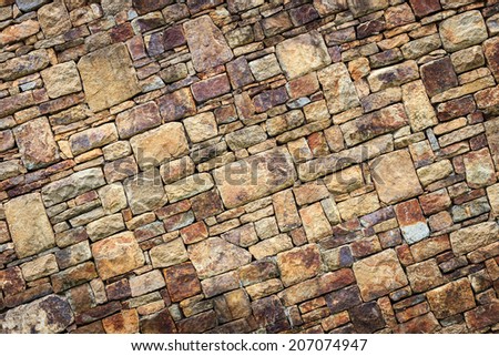 Natural stone wall texture for background