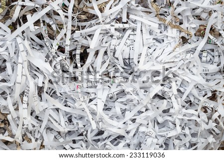 Scrap Paper from paper cutter