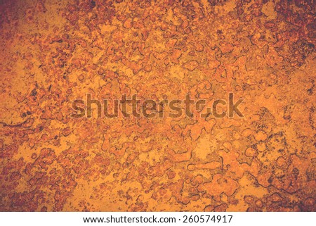Close up Rust texture on steel