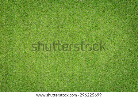 Pattern of green artificial grass for texture and background