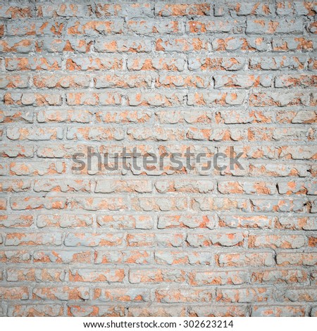 Pattern of red brick wall texture and background
