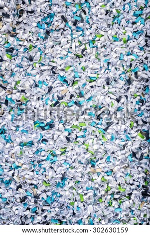 Pattern of waste paper from Binding Machines use as background