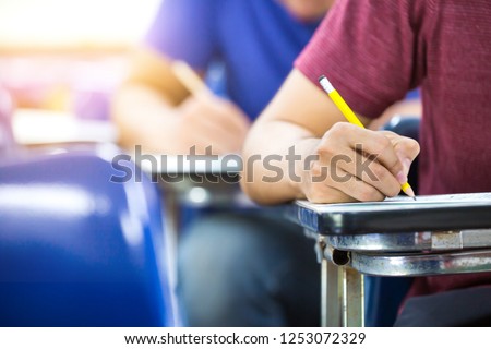 high school,college,university student study in class.examiner testing in examination room.concept for scholarship to study abroad.world international education learning,research for new knowledge