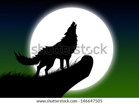 moon red wolf