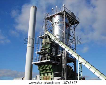 Chimneys - chemical industry, big industrial construction