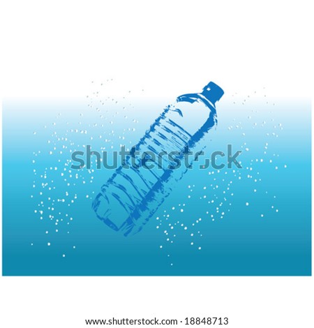 Mineral Water Bottle. stock vector : Mineral water