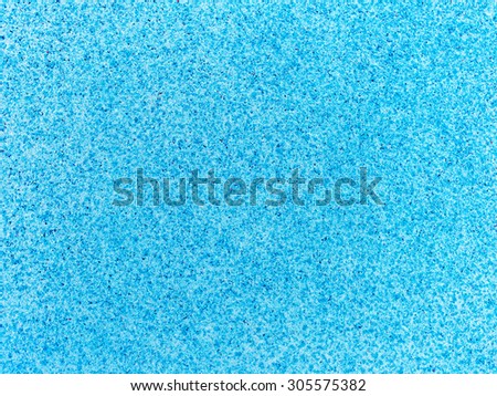 Blue rubber floor close up background.