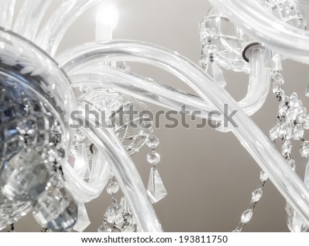 Low angle view of a chandelier