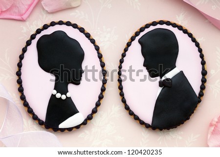 Bride and groom cookies Bride and groom cookies