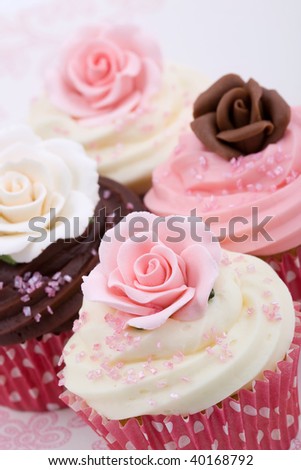 stock photo Wedding cupcakes