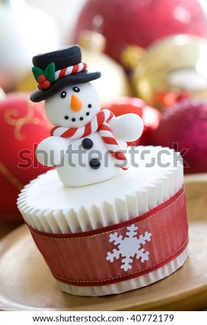Christmas cupcake