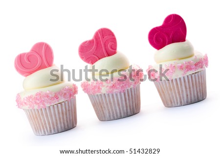 valentine cupcakes. photo : Valentine cupcakes