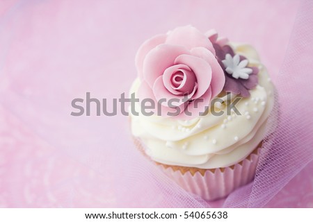 written wedding vows stock photo Wedding cupcake