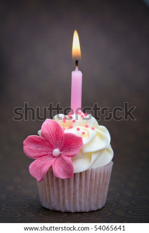 اروع تشكيلة لمحبي الكاب كيك Stock-photo-birthday-cupcake-54065641