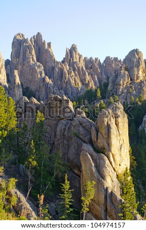 Black Hills rock formations along the Needles Highway