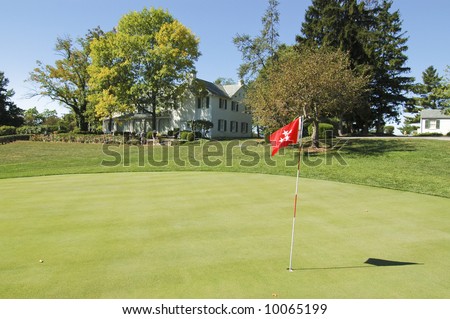 President Eisenhower\'s house and personal putting green