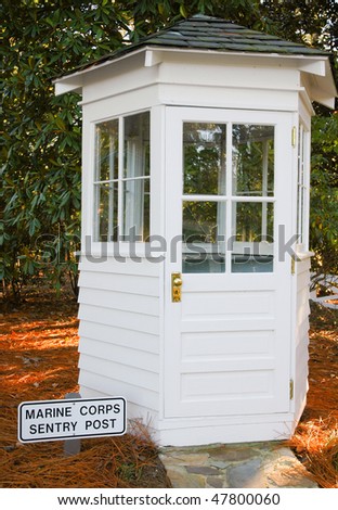 Marine Corps sentry post