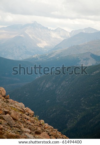alpine tundra, rocks and rocky mountains