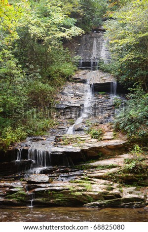 Deep Creek trail waterfall