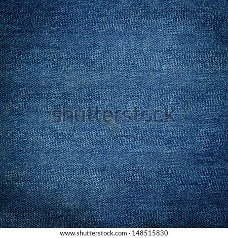 Texture Of Blue Jeans Textile Close Up