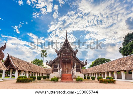 Wat Ton Gwan major tourist attraction, Chiangmai, Thailand. This is a Buddhist temple, it is one of Chiangmai\'s most beautiful temples and a major tourist attraction.