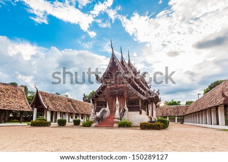 Wat Ton Gwan major tourist attraction, Chiangmai, Thailand. This is a Buddhist temple, it is one of Chiangmai\'s most beautiful temples and a major tourist attraction.
