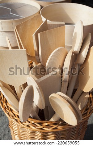 Wood products, utensils for kitchen
