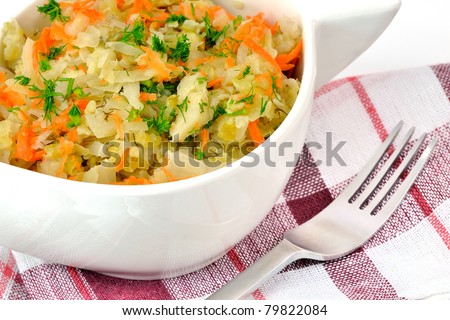 traditional Polish cabbage cooked