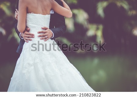 wedding dress and wedding gown