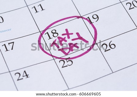 An April monthly calendar with the 18th circled with the words 