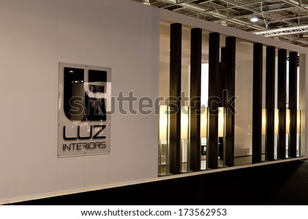 PARIS, FRANCE - JANUARY 27, 2014: A stand at Maison&Objet, the French leading professional trade show for home fashion in Paris, France.