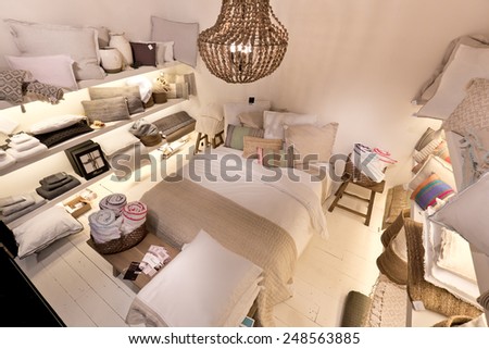 PARIS, FRANCE - JAN; 26, 2015: People visit stands at Maison et Objet, the French leading professional trade show for home fashion and design.