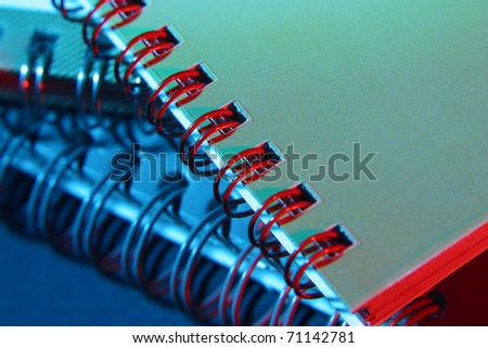 colorful spiral coil of book