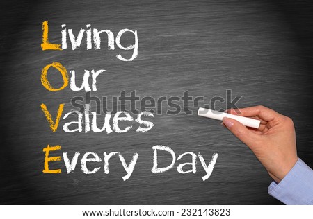 LOVE - Living our values every day