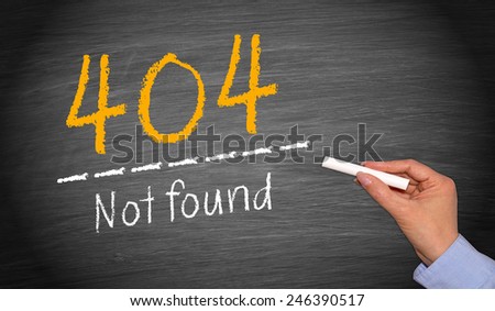 404 - Not found - Error