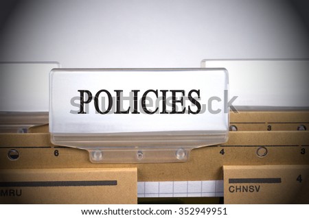 Policies Register Folder Index with spotlight