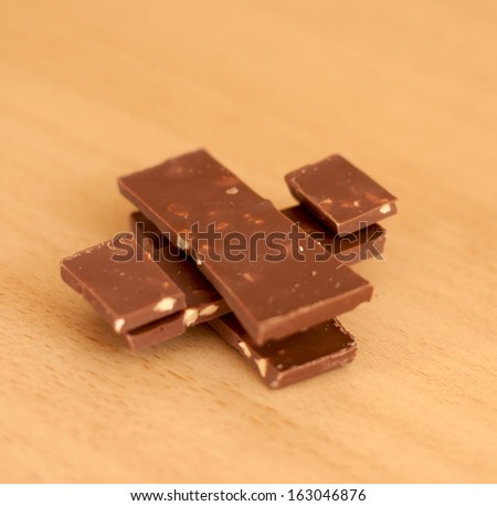 Sticks of chocolate
