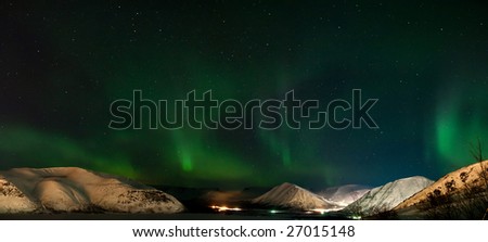 Panorama of Aurora polaris