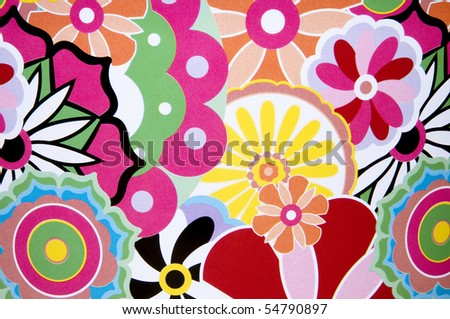 Colorful background made of paper flowers