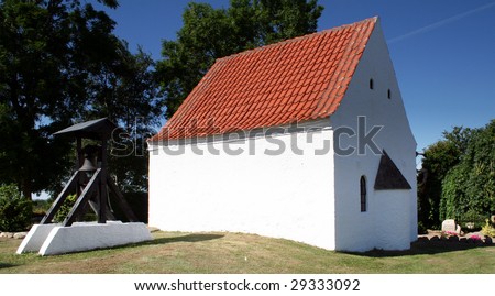 church in denmark in scandinavia. typical christian Evangelical Lutheran place of worship