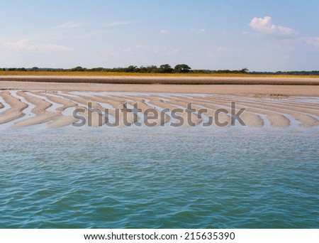 Parallel Tidal Flats on the Atlantic Coast of North Carolina