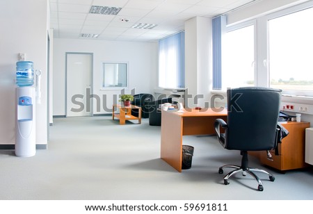small and simple office interior