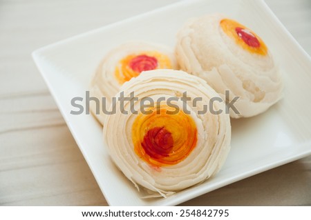 Chinese pastry or moon cake, Chinese festival dessert