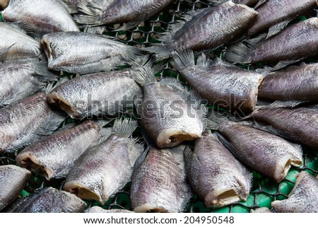 Dried fish as a method of food preservation methods of Asians.