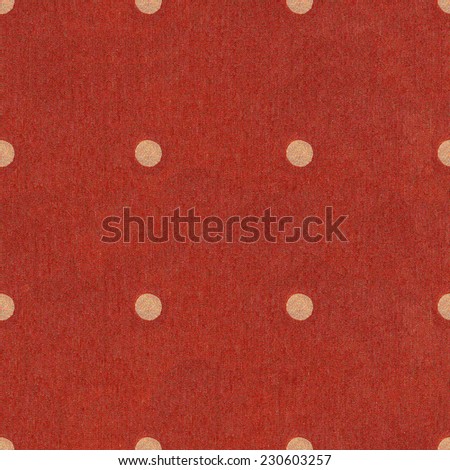 Texture of red jeans background. Seamless Polka dot background dark red pattern with circles / Polka Dots on Navy red Textured Fabric Background that is seamless and repeats.
