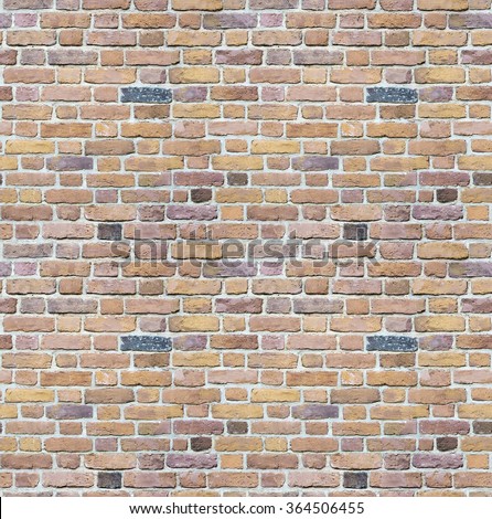 Background of old vintage brick wall / Red brick wall seamless background - texture pattern for continuous replicate. / Red brick wall texture background