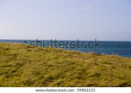view of coastline in brittany